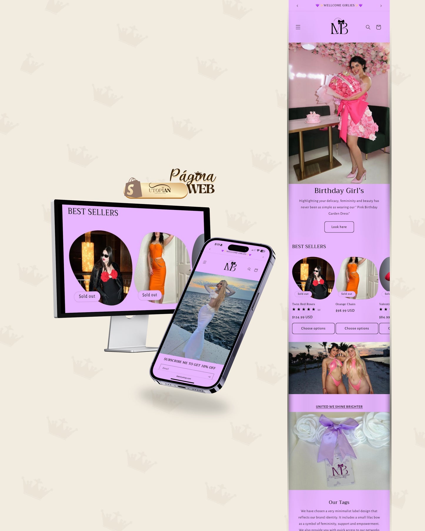 Página Web + Dominio Personalizado