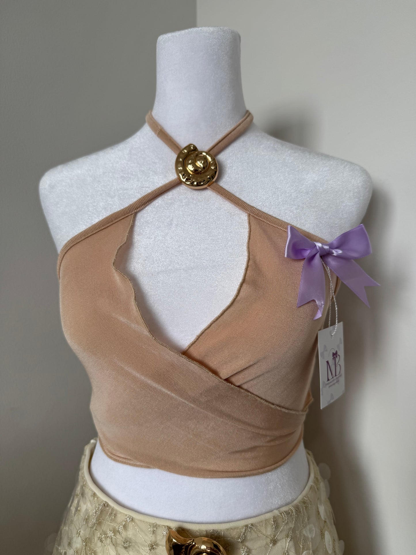 Burnt Milky Skirt Set