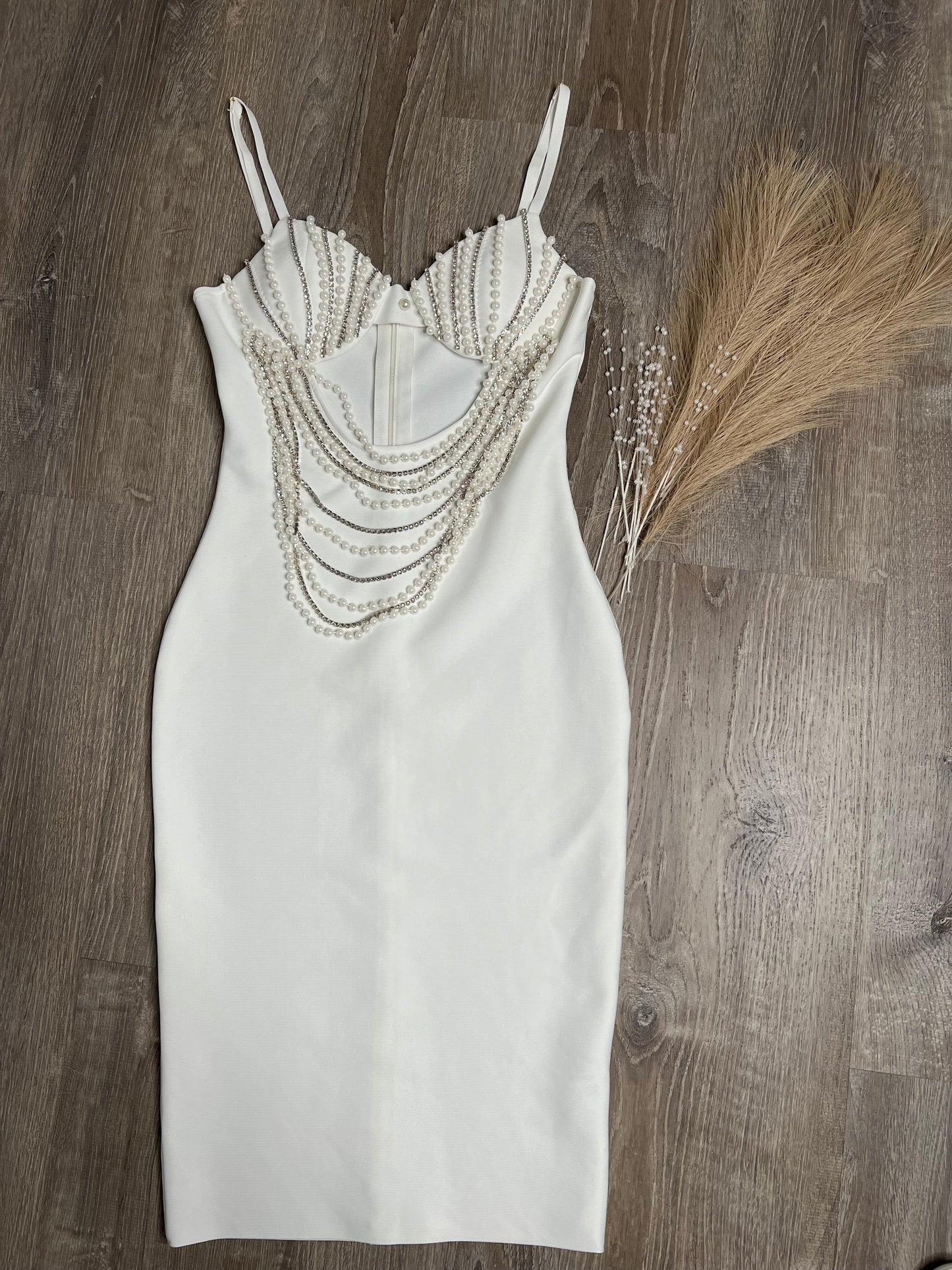 Shell and pearl dress