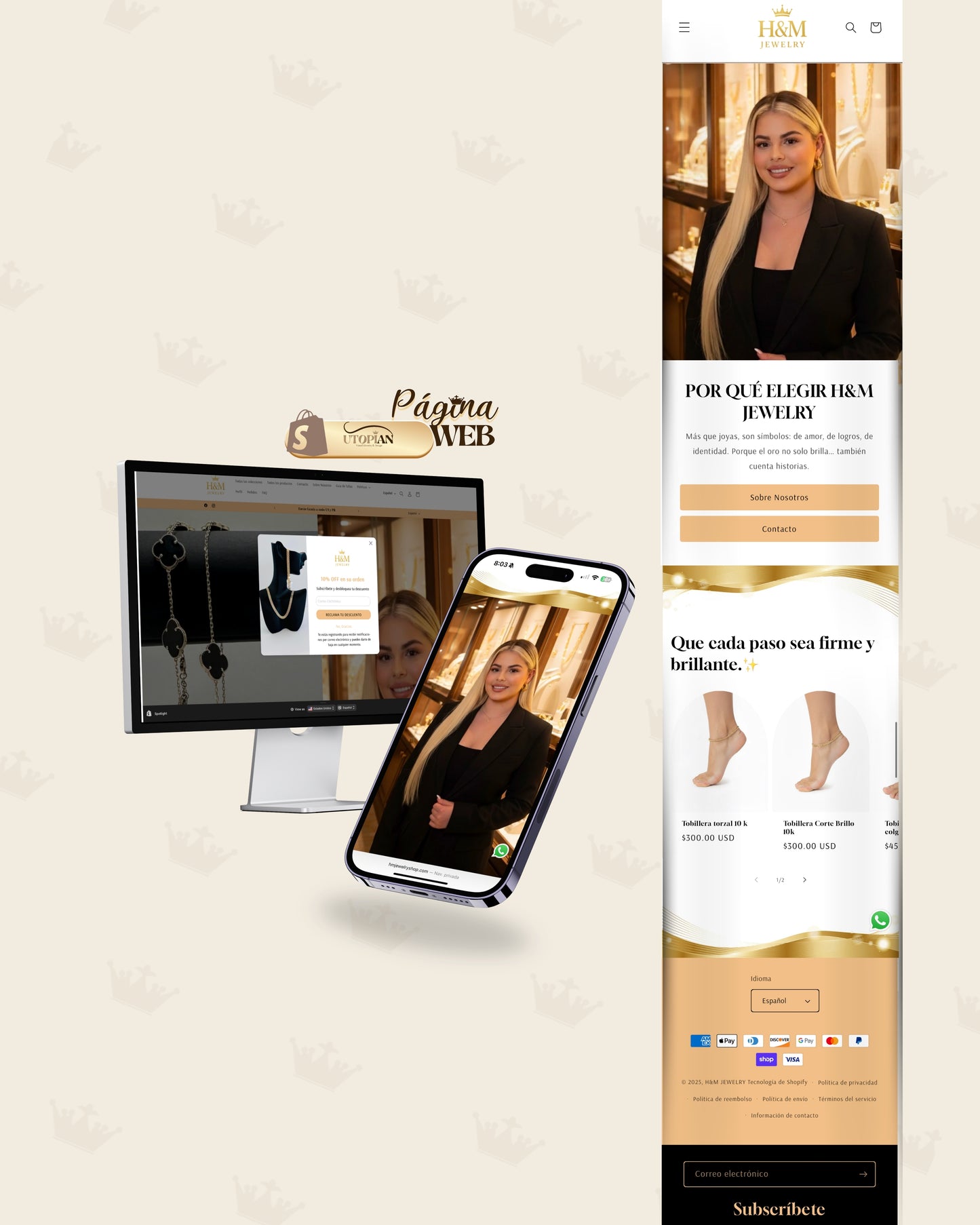 Página Web + Dominio Personalizado