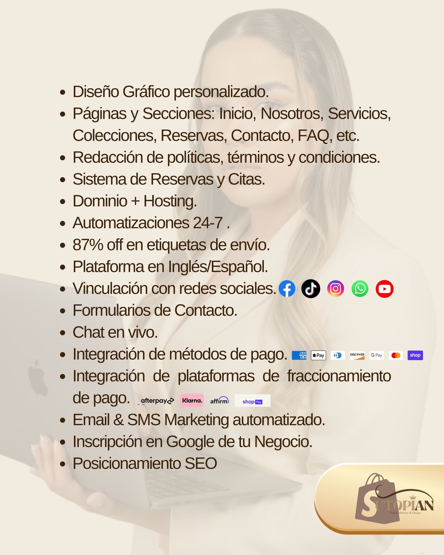 Página Web + Dominio Personalizado