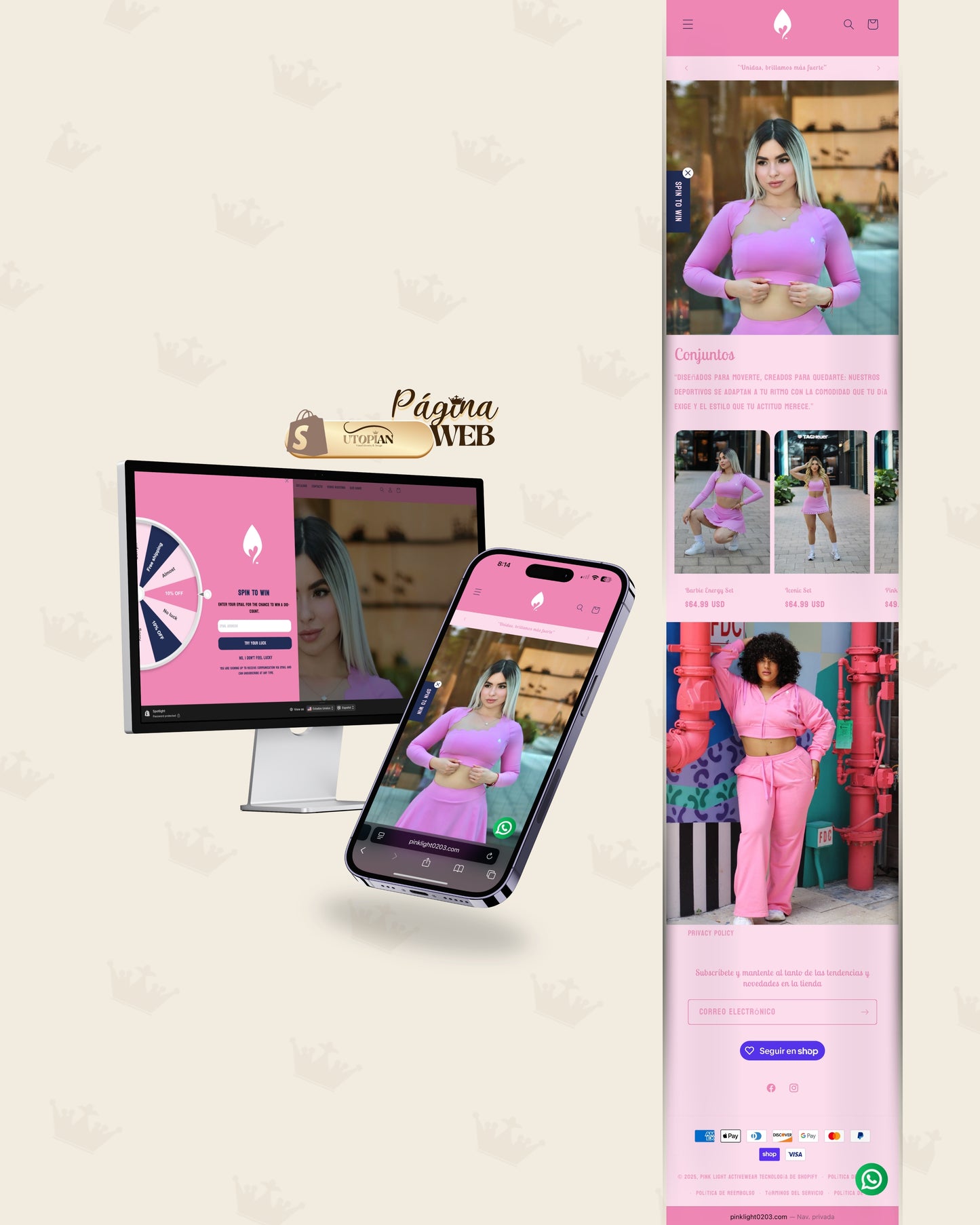 Página Web + Dominio Personalizado