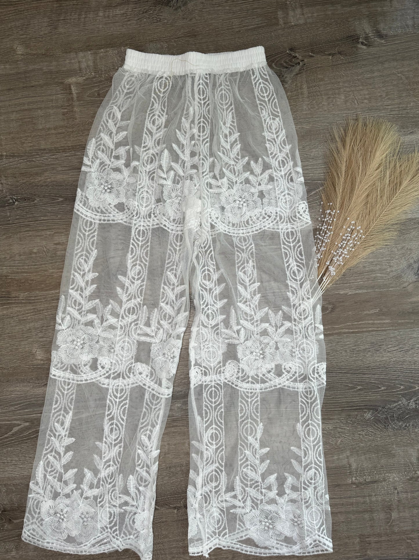 Lace White Pant